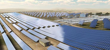 3D model of solar plant