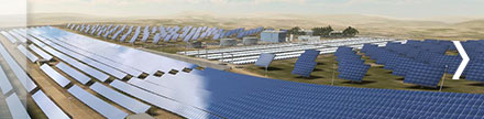 Experimental solar plant